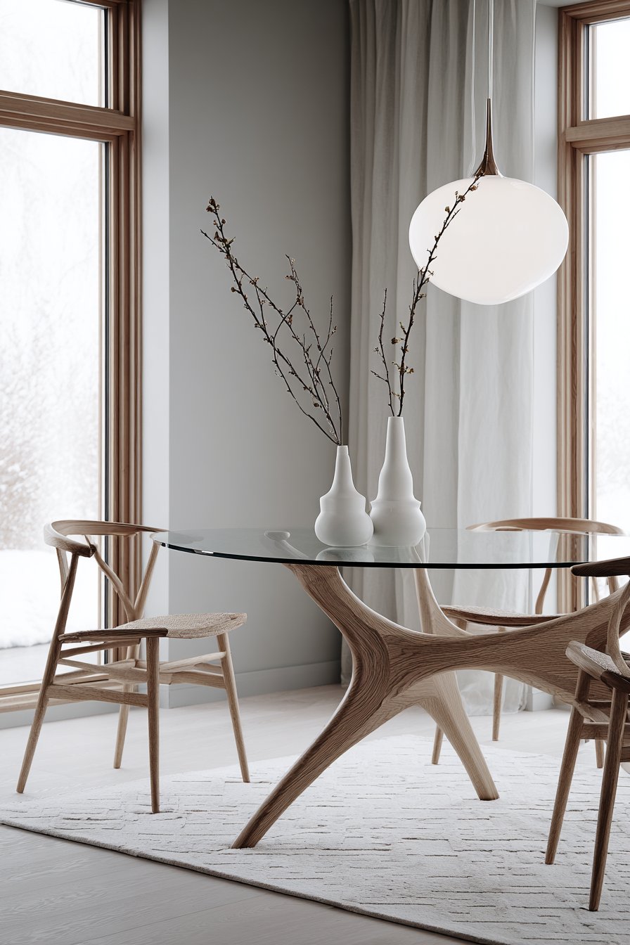 Sculptural Scandinavian Modern