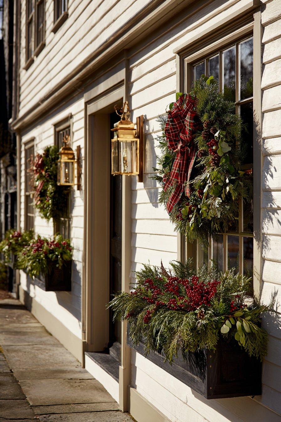 Colonial Heritage Entrance with Fresh Materials
