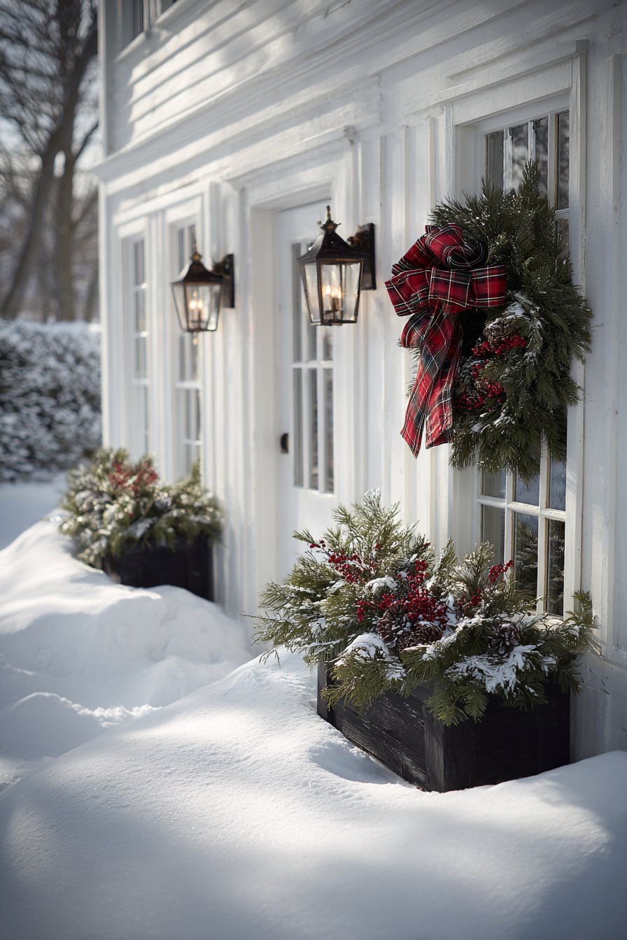 Colonial Heritage Entrance with Fresh Materials