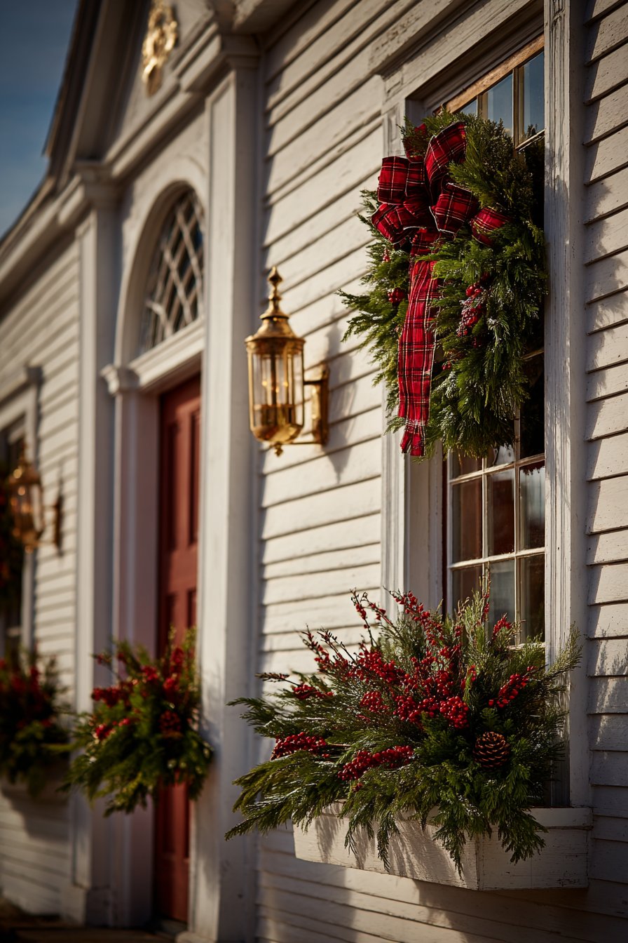 Colonial Heritage Entrance with Fresh Materials