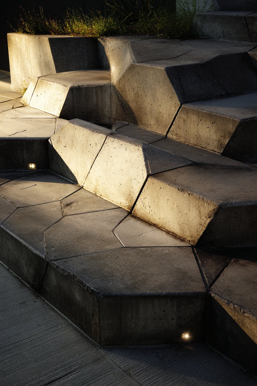 Hexagonal Concrete in Honeycomb Pattern