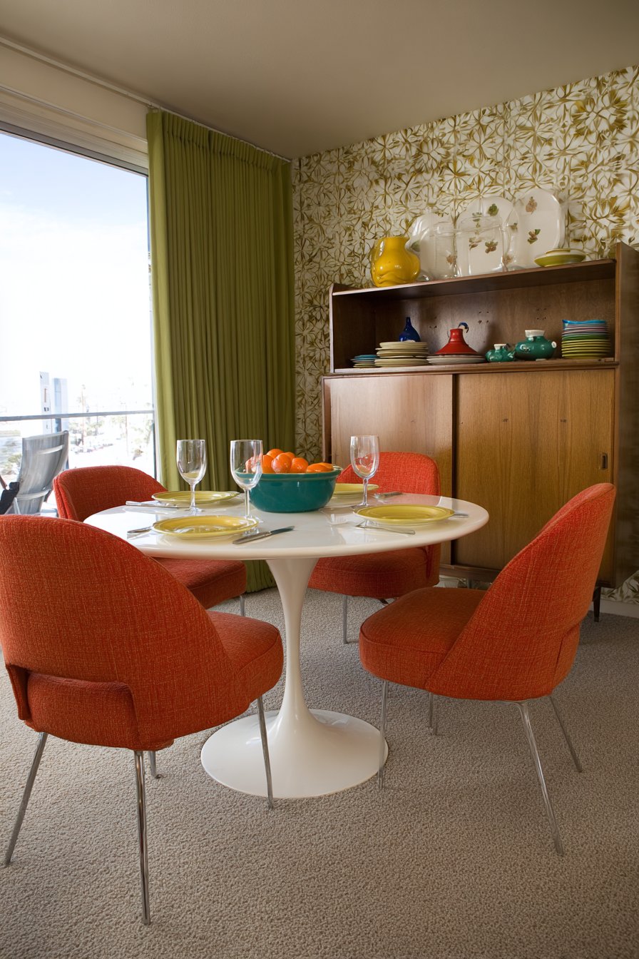 Iconic Mid-Century Tulip Table Ensemble