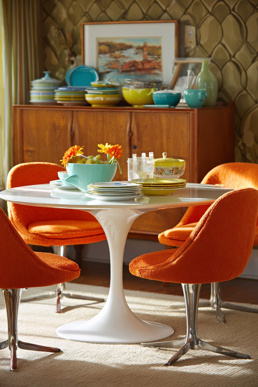 Iconic Mid-Century Tulip Table Ensemble