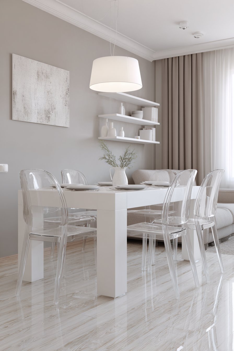 Narrow Space-Efficient White Design