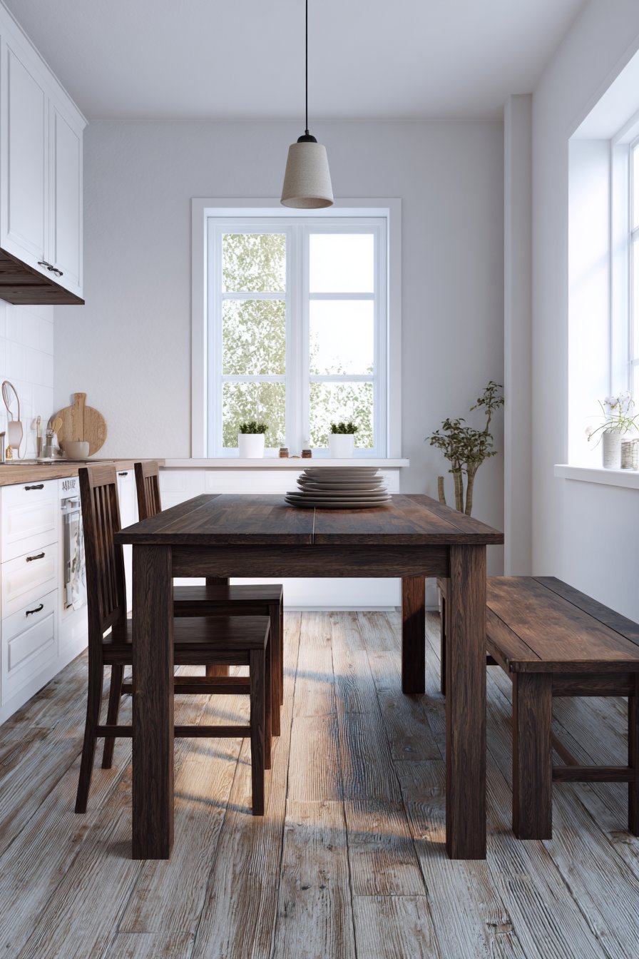 Narrow Space Dark Walnut Efficiency