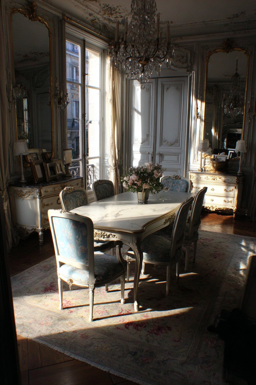  Louis XV Carved and Gilded Rococo Curves