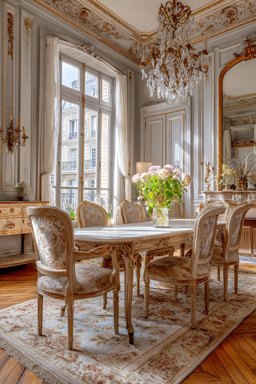  Louis XV Carved and Gilded Rococo Curves