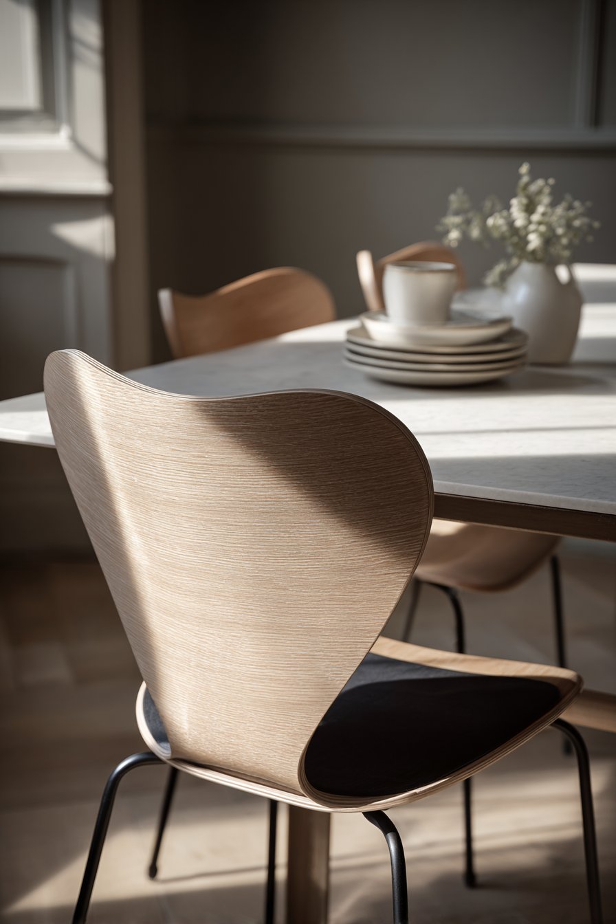 Modern Molded Plywood with Organic Curves