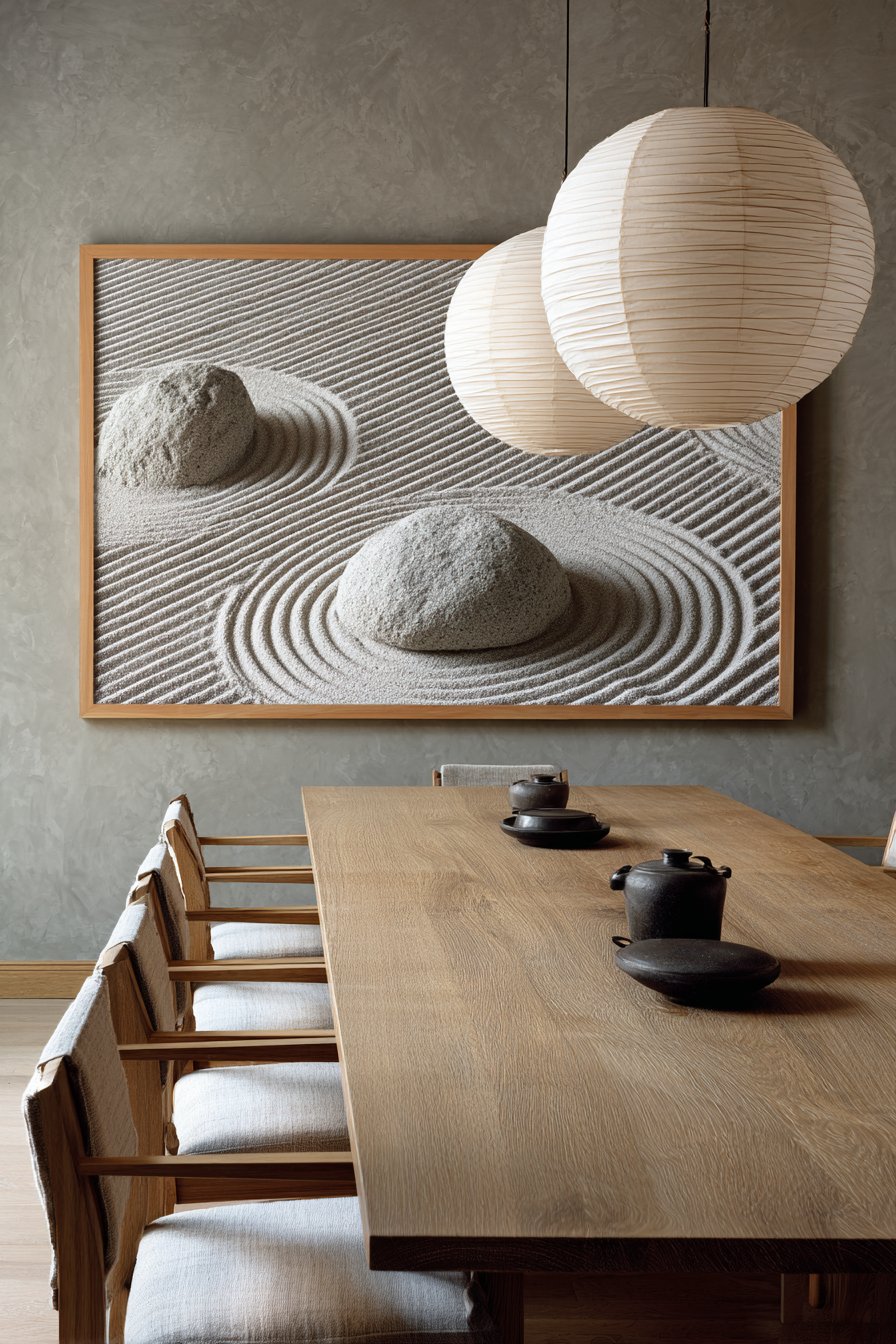 Japandi Zen Garden Photography