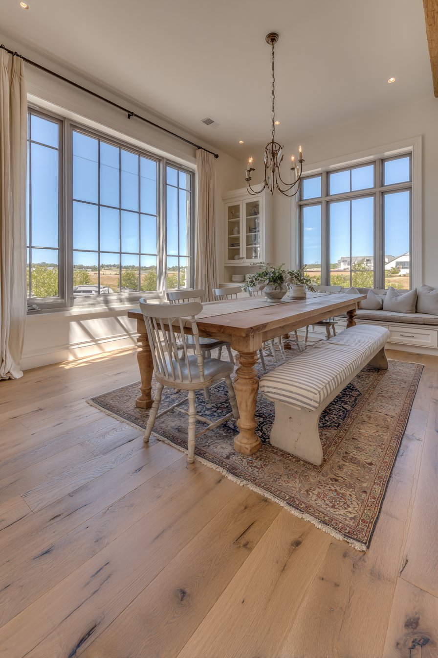 Farmhouse Reclaimed Pine with Windsor Chairs