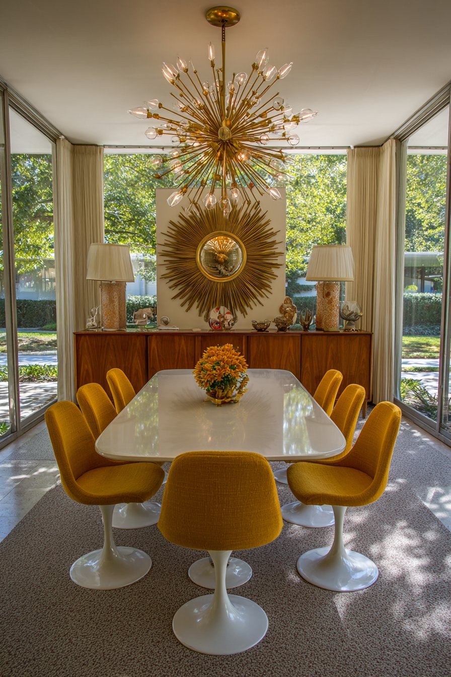 Mid-Century Starburst Icon