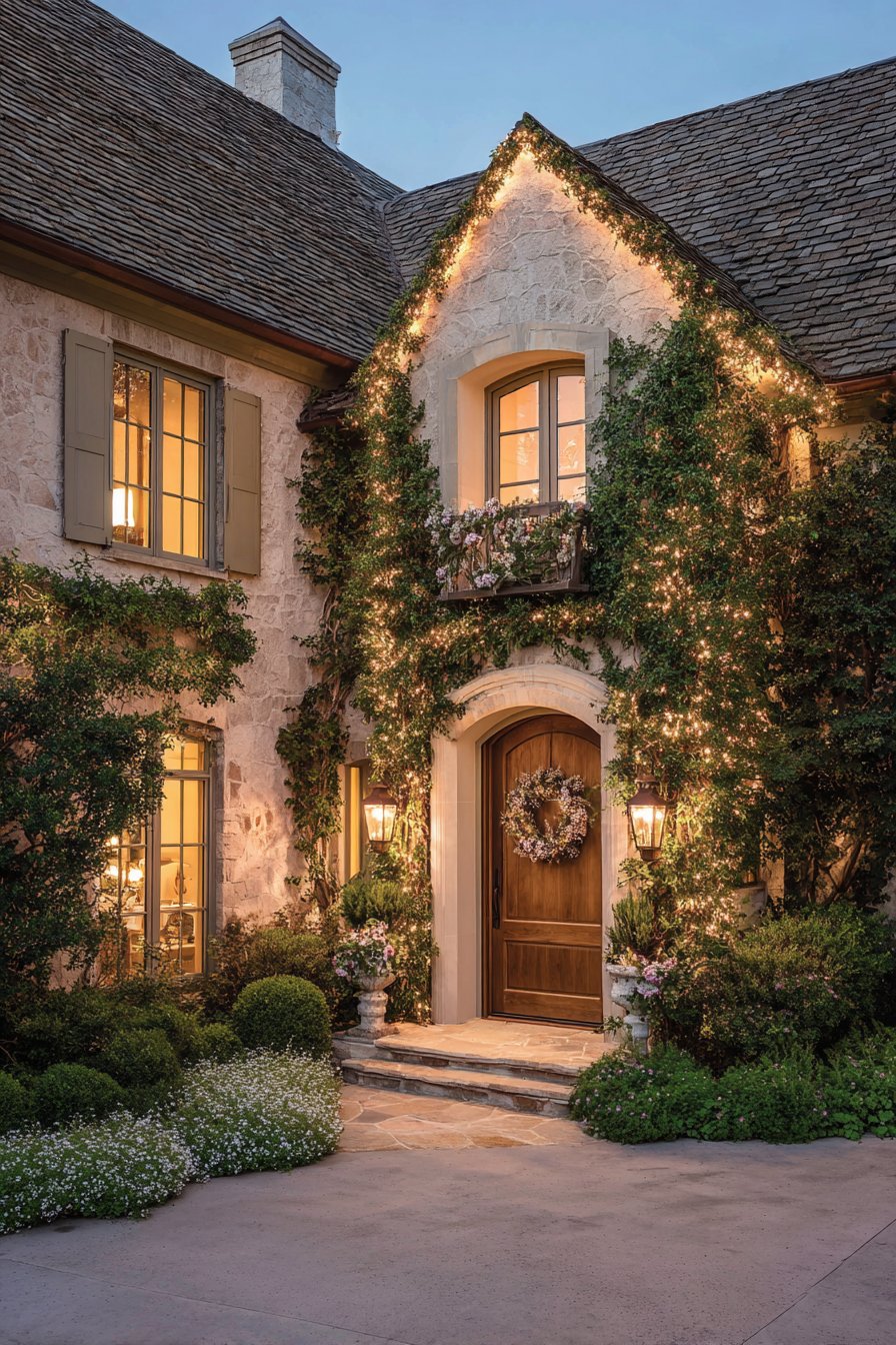 French Country Romantic Garden Lighting