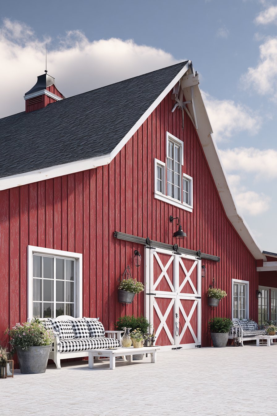 Classic Farmhouse Red Board and Batten