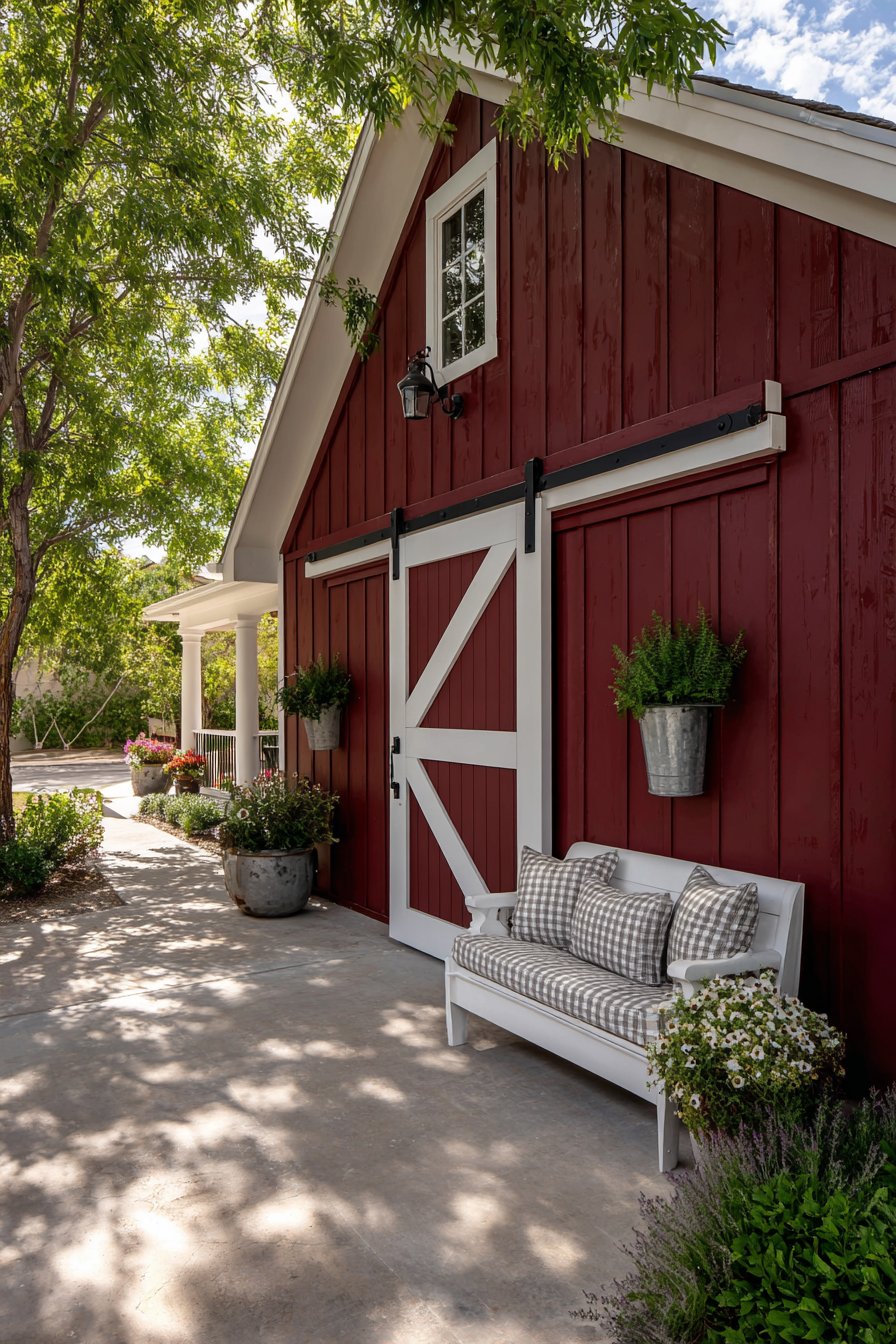 Classic Farmhouse Red Board and Batten
