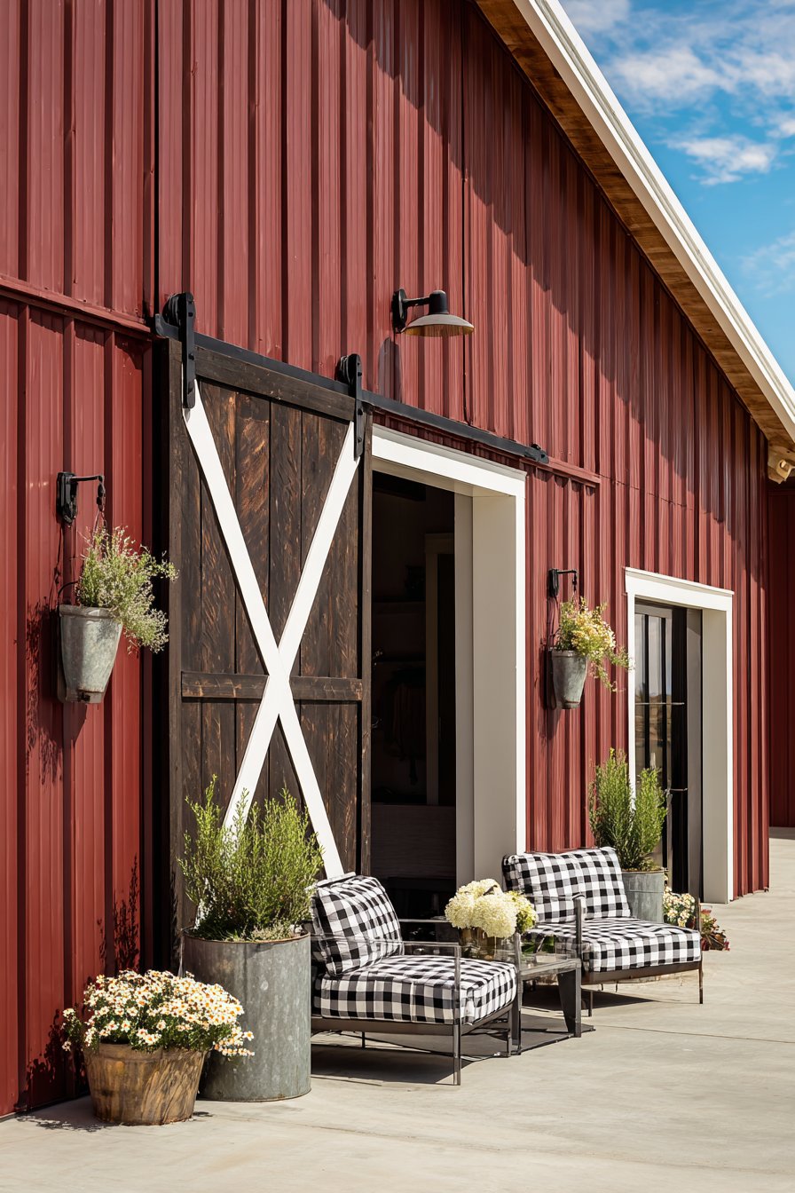 Classic Farmhouse Red Board and Batten