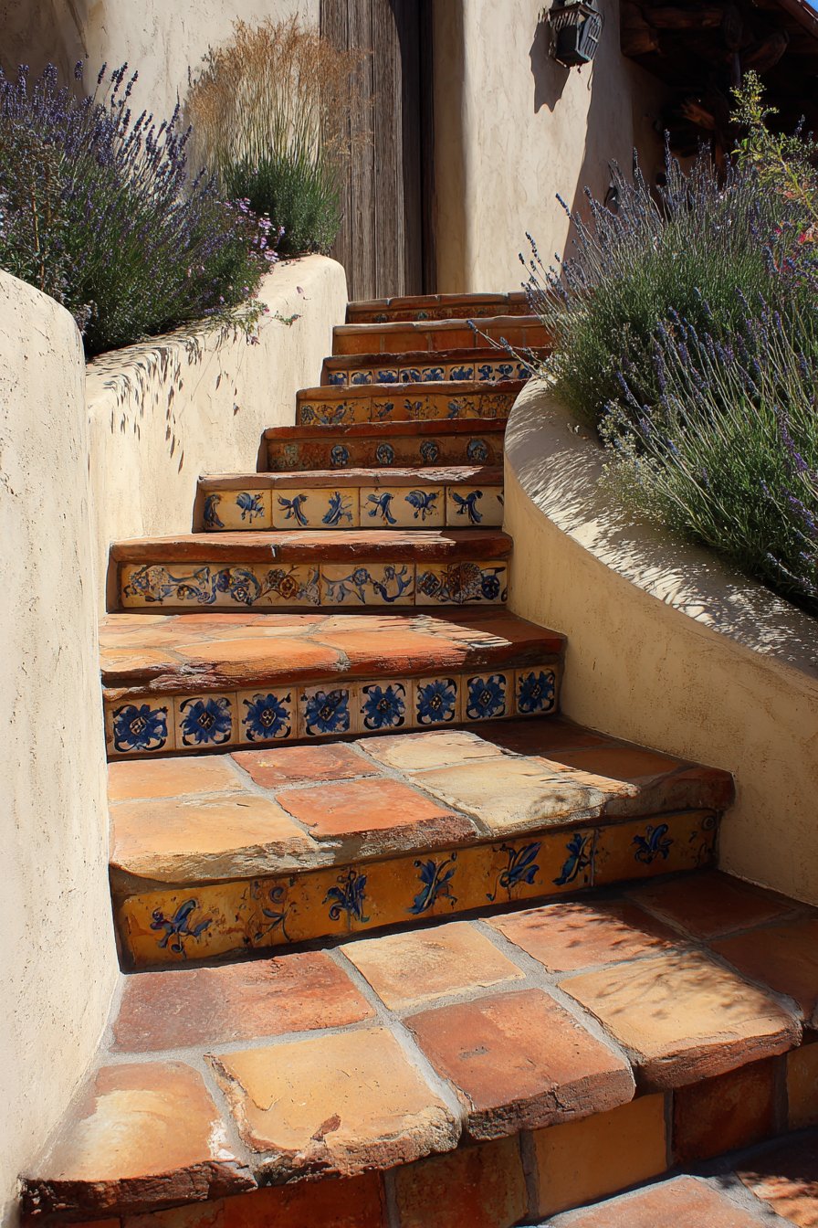  Mediterranean Terracotta with Decorative Tiles