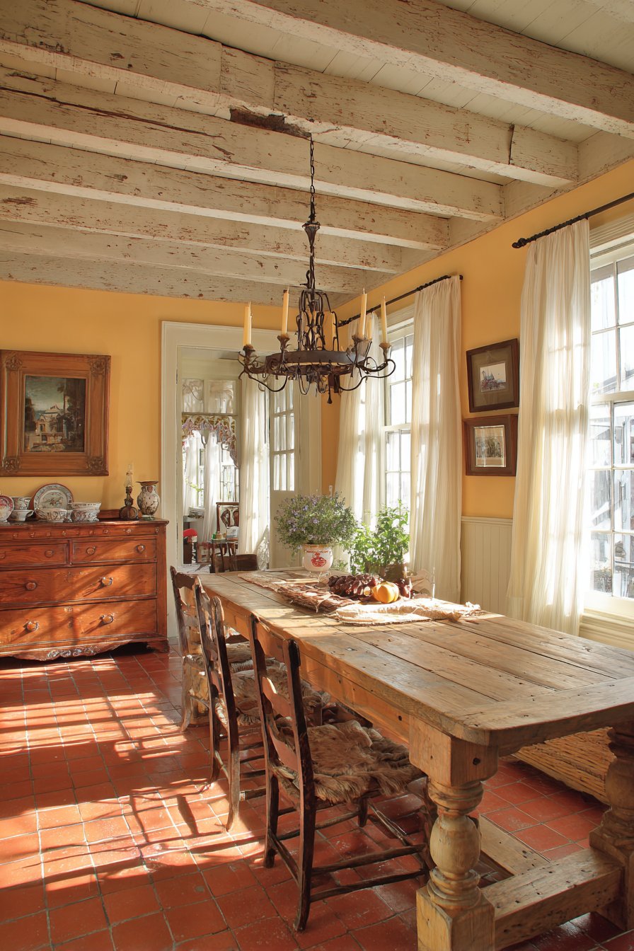 Pine Farmhouse with Mismatched Informality