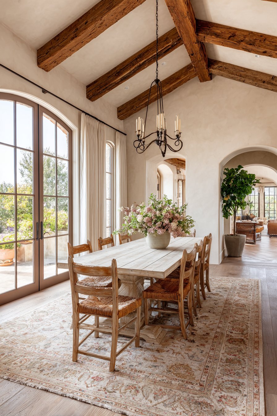 French Country Distressed Cream Romance