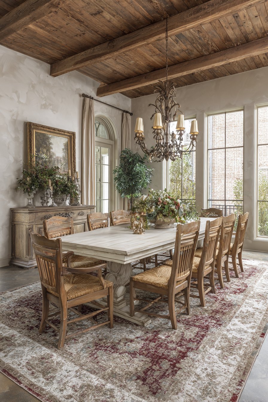 French Country Distressed Cream Romance