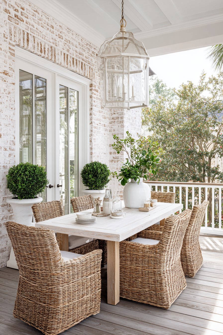 Outdoor Weather-Resistant White Resin