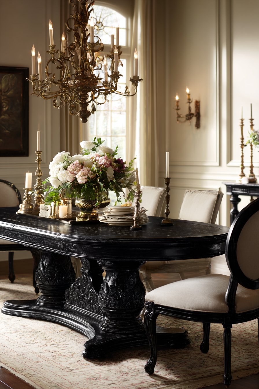 Elegant Oval Mahogany with Hand-Rubbed Finish