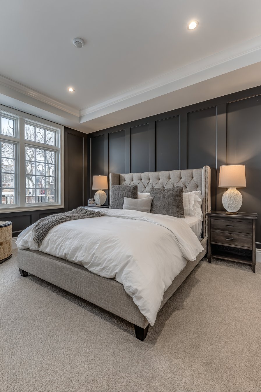  Charcoal Board and Batten Accent Wall