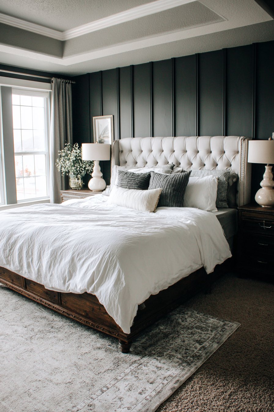  Charcoal Board and Batten Accent Wall