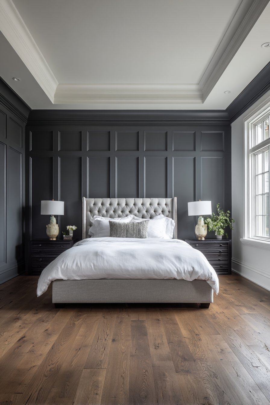  Charcoal Board and Batten Accent Wall