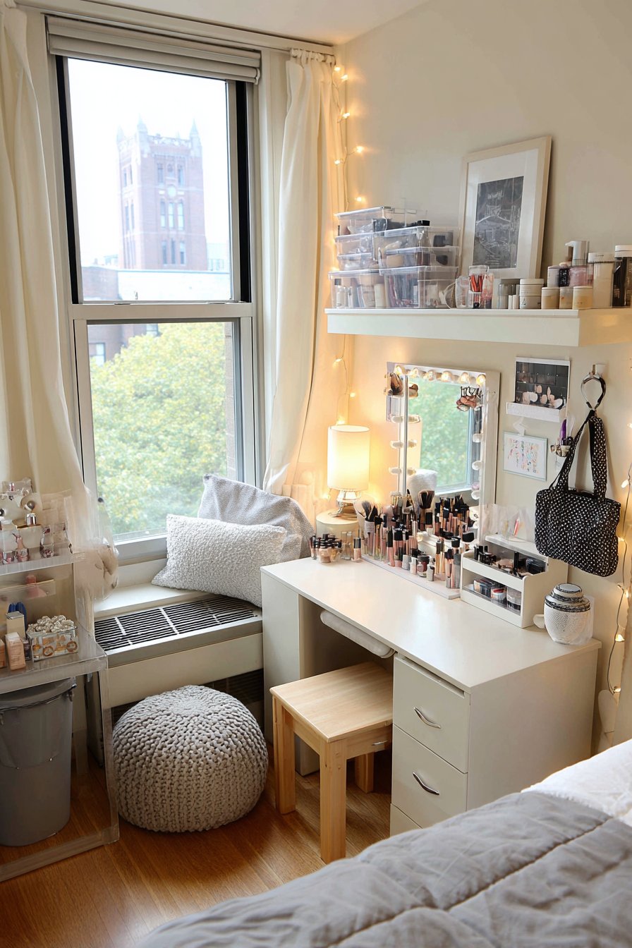 Compact Vanity Area Creation
