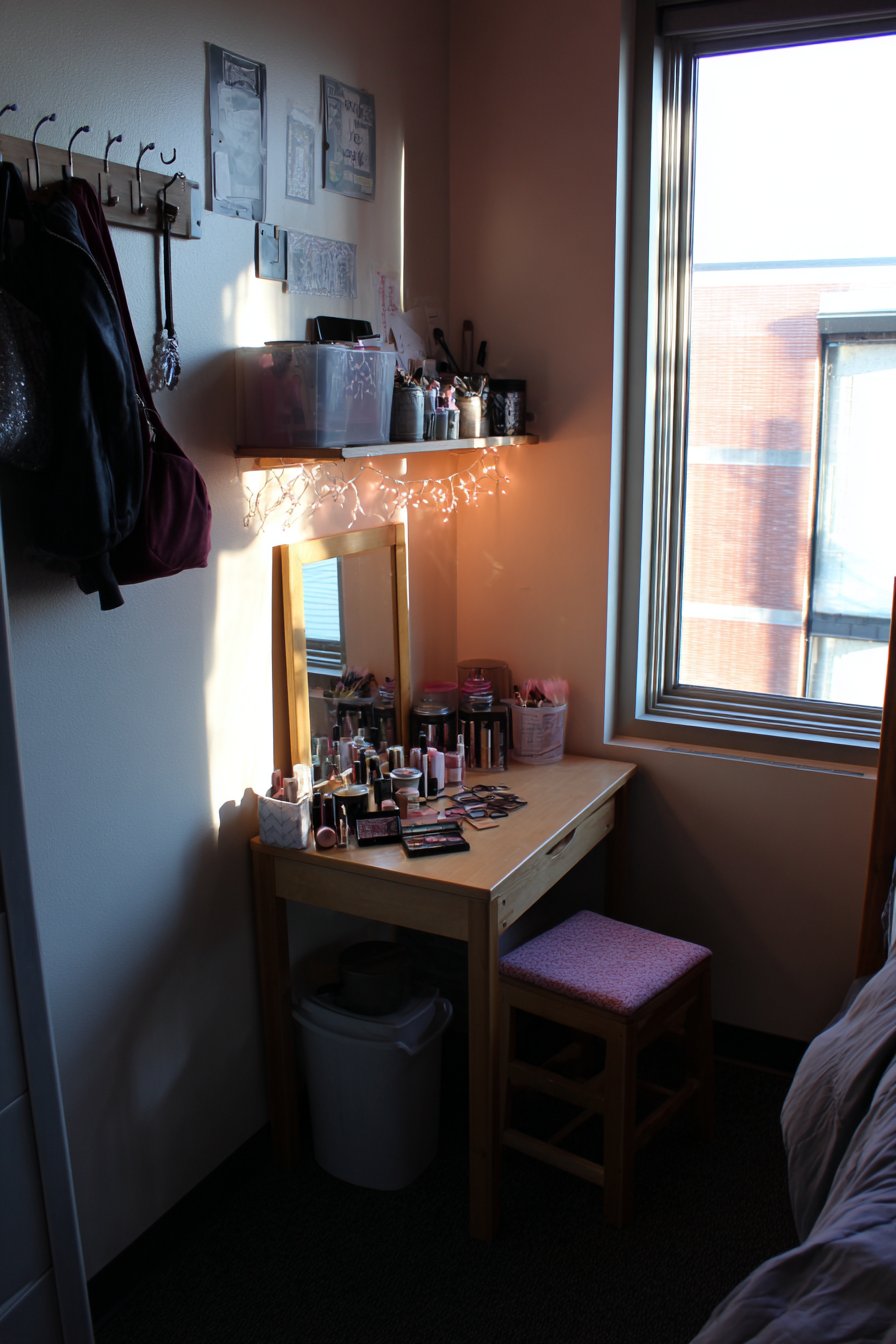 Compact Vanity Area Creation