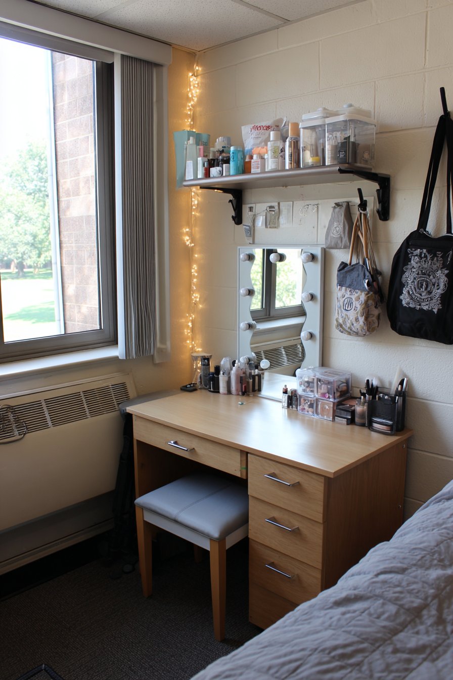 Compact Vanity Area Creation