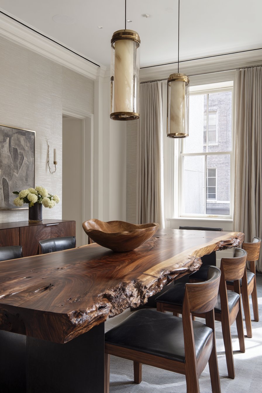 Book-Matched Walnut Waterfall Edge Luxury