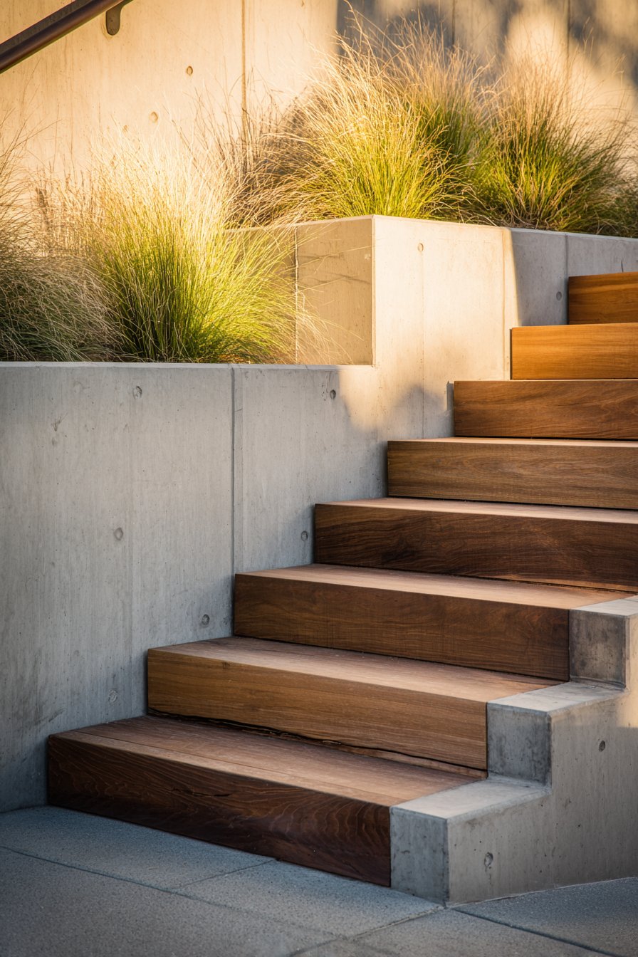 Contemporary Floating Reclaimed Fir Design