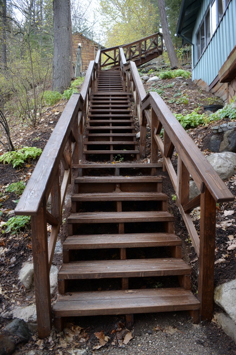 Pressure-Treated Lumber for Steep Slopes