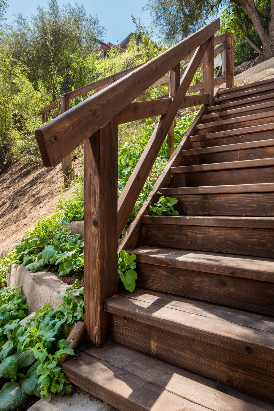 Pressure-Treated Lumber for Steep Slopes