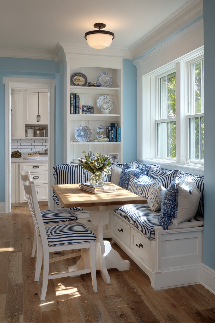 Built-In Breakfast Nook with Hidden Storage