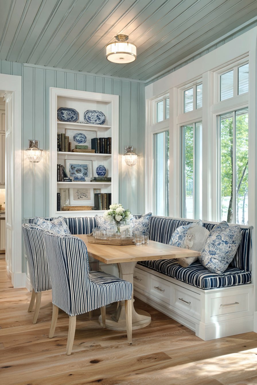 Built-In Breakfast Nook with Hidden Storage