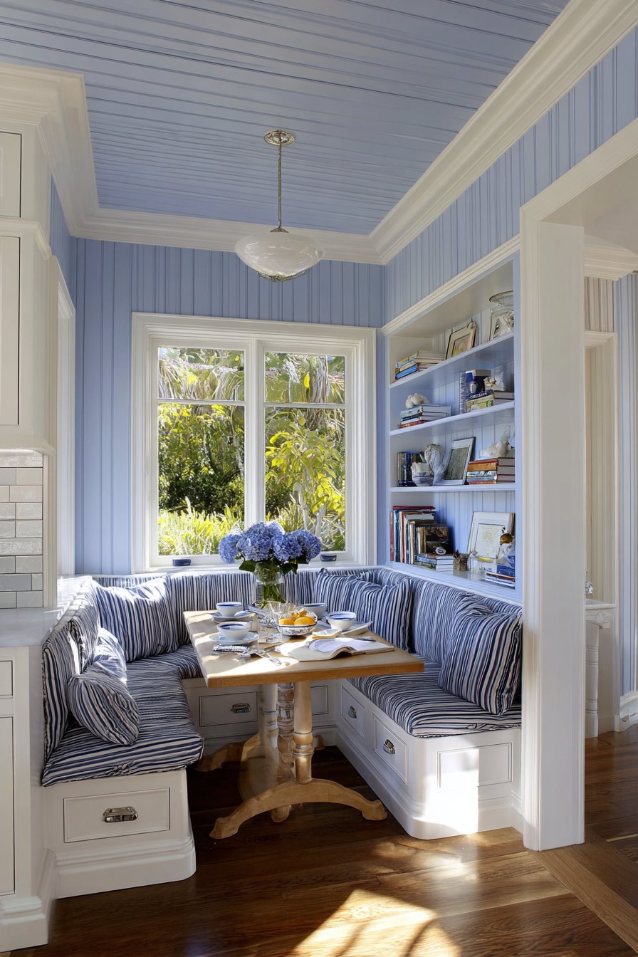 Built-In Breakfast Nook with Hidden Storage