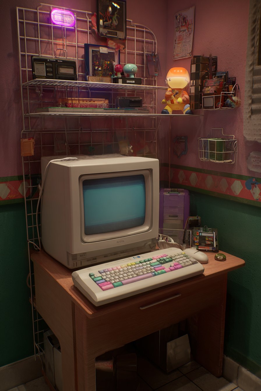 Study Corner with Retro Technology