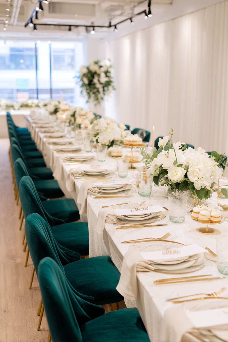 Emerald Elegance on Marble