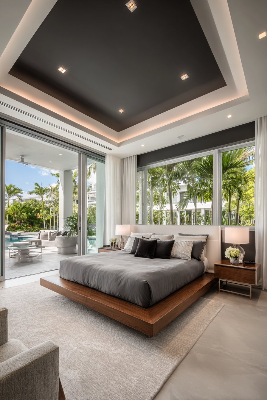 Modern Tray Ceiling Drama