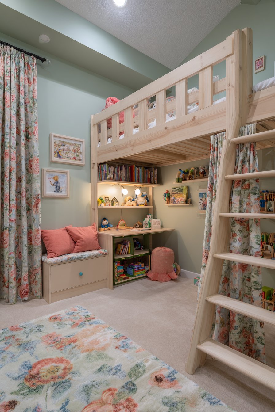 Space-Maximizing Loft Bed Design