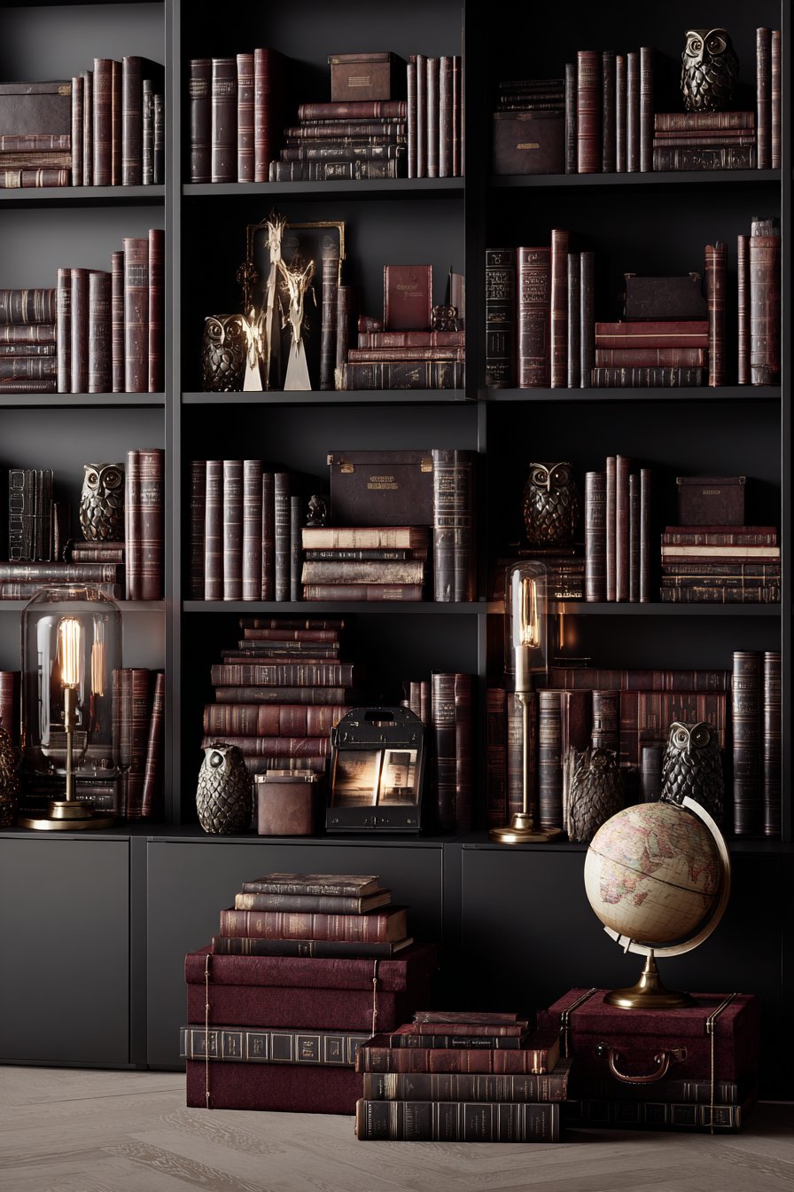 Curating an Authentic Book Collection Display