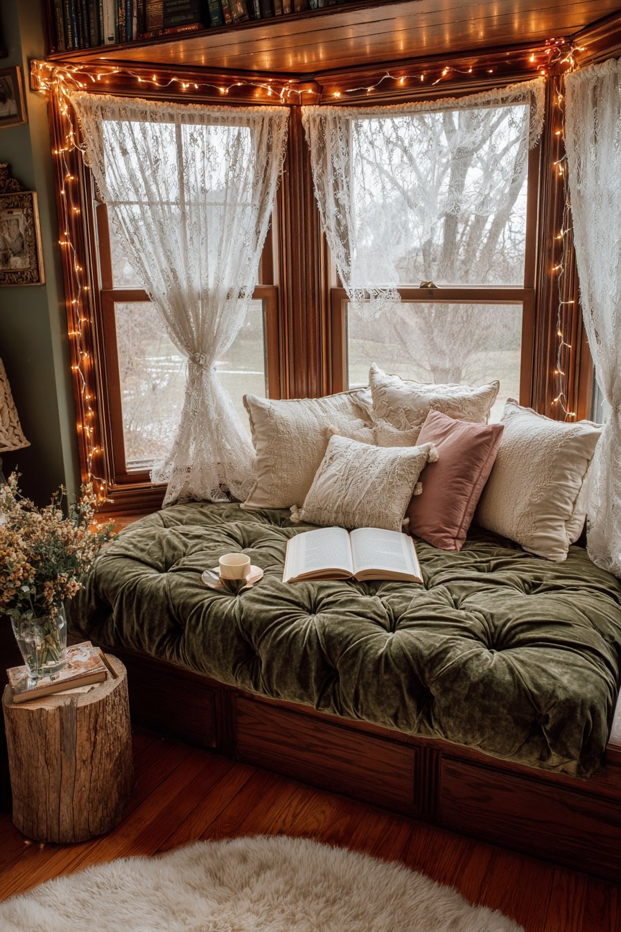 Cozy Bay Window Reading Nook