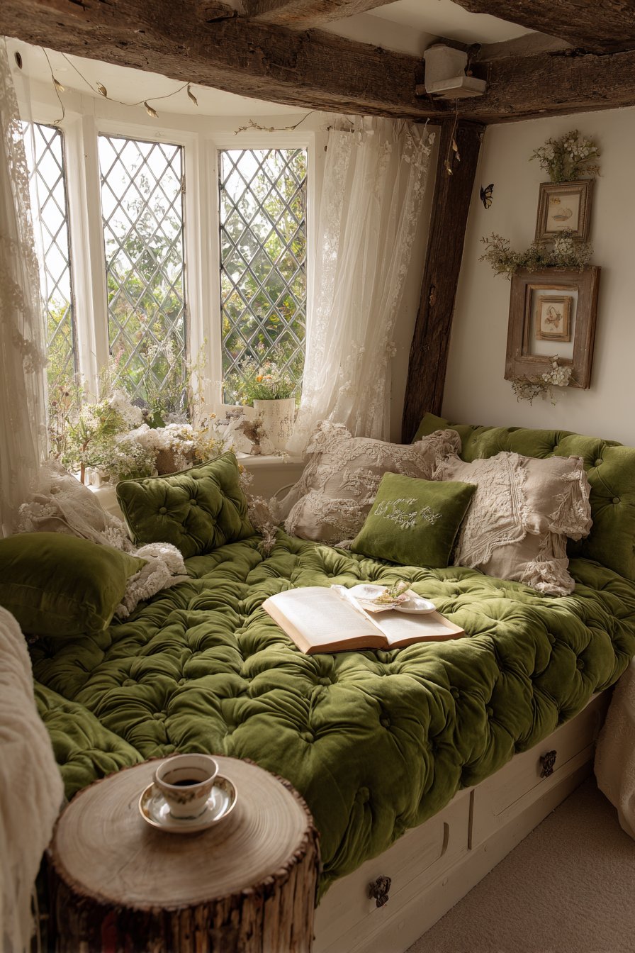 Cozy Bay Window Reading Nook