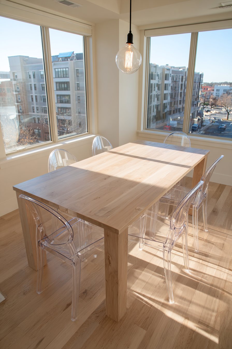 Light Ash and Transparent Acrylic Openness