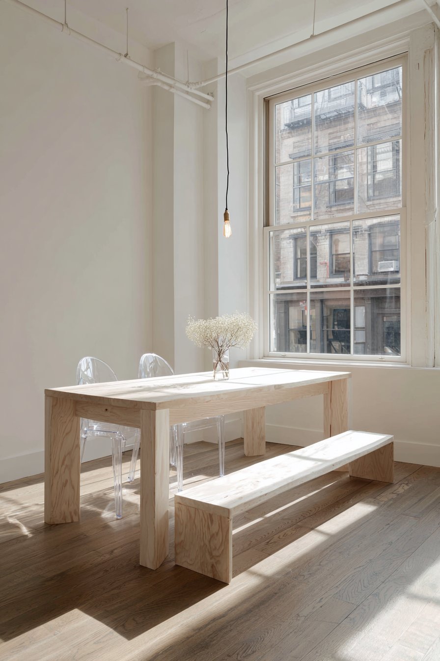 Light Ash and Transparent Acrylic Openness