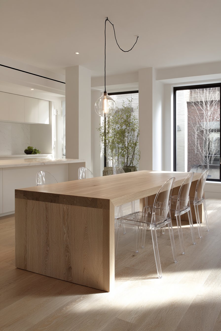 Light Ash and Transparent Acrylic Openness