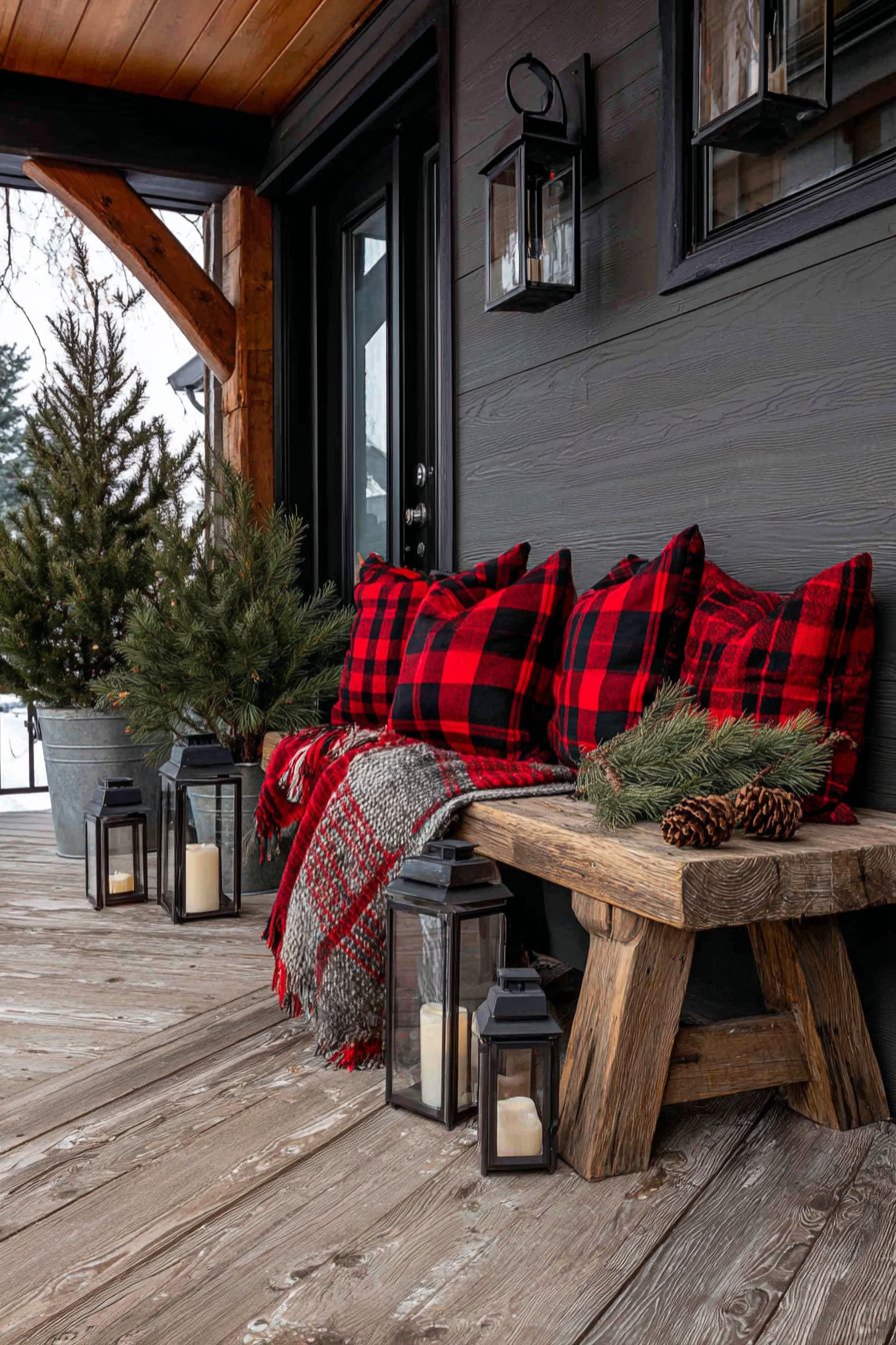 Rustic Farmhouse Porch with Natural Elements