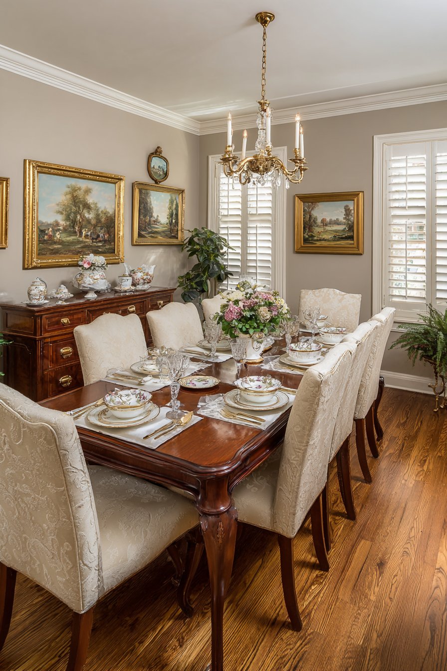 Cherry Wood Formality with Queen Anne Styling